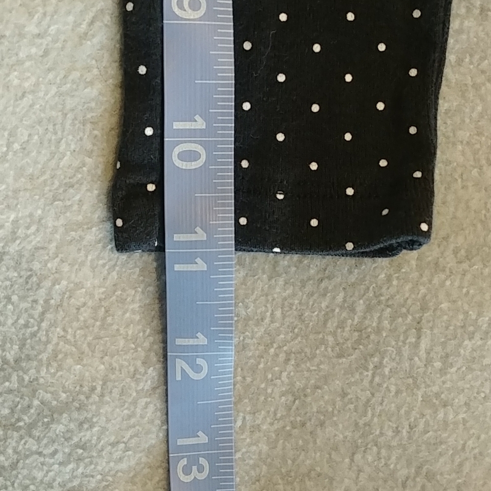 Child of mine black polka dot ruffle bottom pants